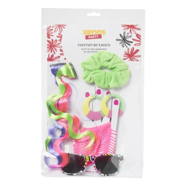 Feestset disco met accessoires - set van 8