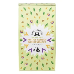Fine flavours groene thee - pittige gember & passievrucht - 15 piramide zakjes