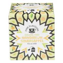 Fine Flavours groene thee - mandarijn sinaasappel - 10 zakjes