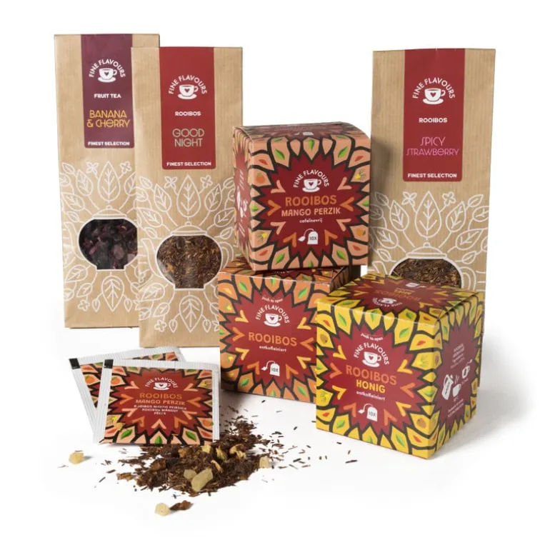 Fine flavours rooibos thee - mango perzik - 10 zakjes