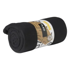 Fleece deken - zwart - 160x130 cm