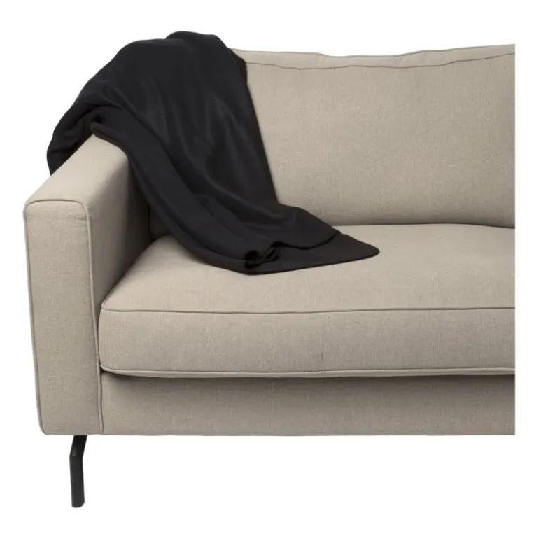 Fleece deken - zwart - 160x130 cm