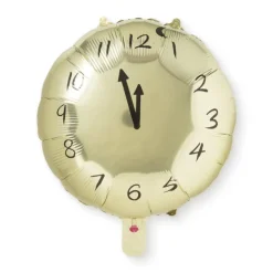 Folie ballon klok - nieuwjaar