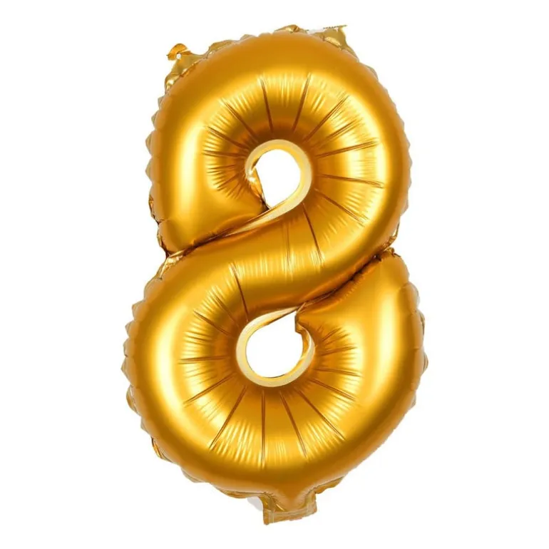 Folieballon - cijfer 8