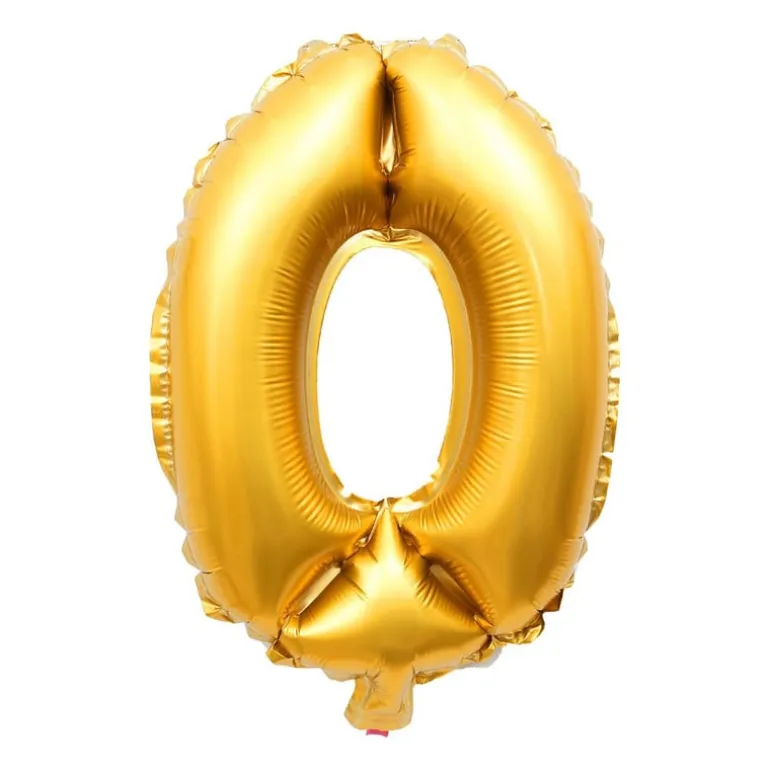 Folieballon - cijfer 0