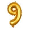 Folieballon - cijfer 9