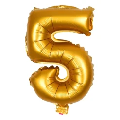 Folieballon XL - cijfer 5 - 60 cm