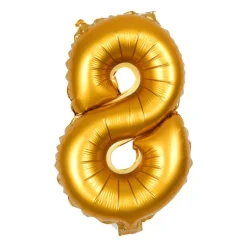 Folieballon XL - cijfer 8 - 60 cm