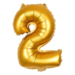 Folieballon XL - cijfer 2 - 60 cm