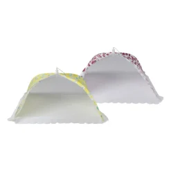 Foodcover citroen - geel/wit - 45x45 cm