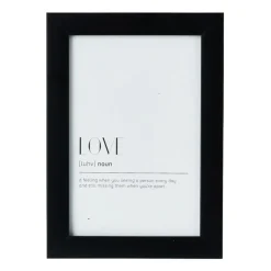 Fotolijst basic - zwart - 10x15 cm