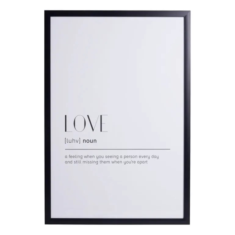 Fotolijst basic - zwart - 61x91.5 cm