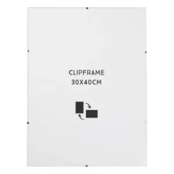 Fotolijst clip frame - glas - 30x40 cm