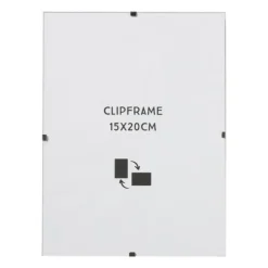 Fotolijst clip frame - glas - 15x20 cm