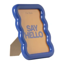 Fotolijst golf - blauw - 13x18 cm