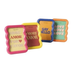 Fotolijst golf - blauw - 13x18 cm