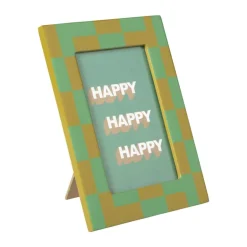 Fotolijst grafisch - groen/geel -10x15 cm