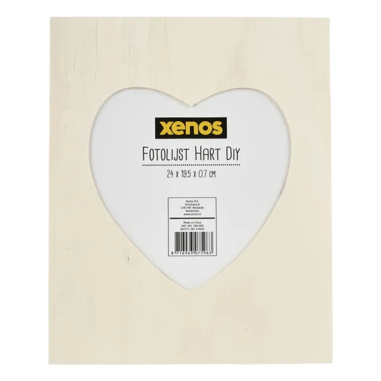 Fotolijst hart DIY - 24x19.5x0x7 cm