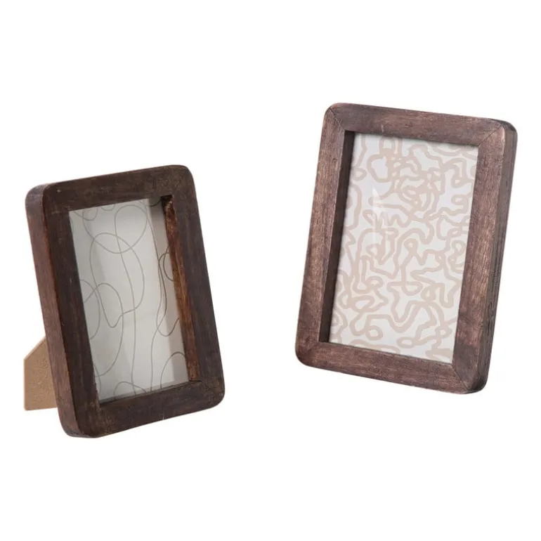 Fotolijst hout groot - bruin - 12.7x17.8 cm