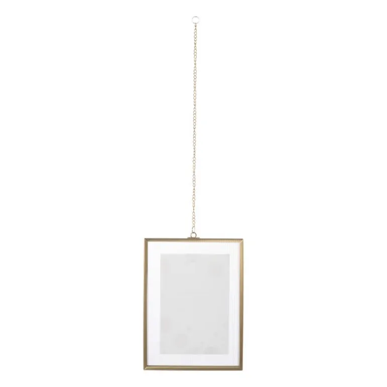 Fotolijst met ketting - 20x15x1 cm - goudkleurig