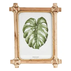 Fotolijst met rotan frame - 13x18 cm