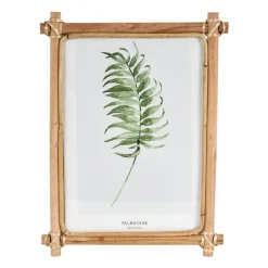 Fotolijst met rotan frame - 21x30 cm
