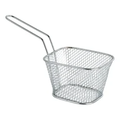 Frituurmandje - zilver - 10.5x8.5x6.5 cm