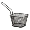 Frituurmandje - zwart - 10.5x8.5x6.5 cm