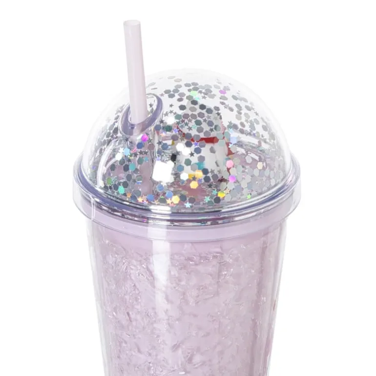 Funny beker kat - roze - 450 ml