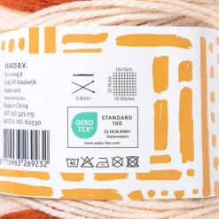 Garen cakemix - oranje - 100 gram - 160 meter