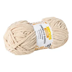 Garen chenille - beige - 100 gram - 60 meter
