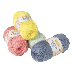 Garen katoen - geel - 50 gram - 100 meter