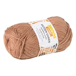 Garen katoen - lichtbruin - 50 gram - 125 meter