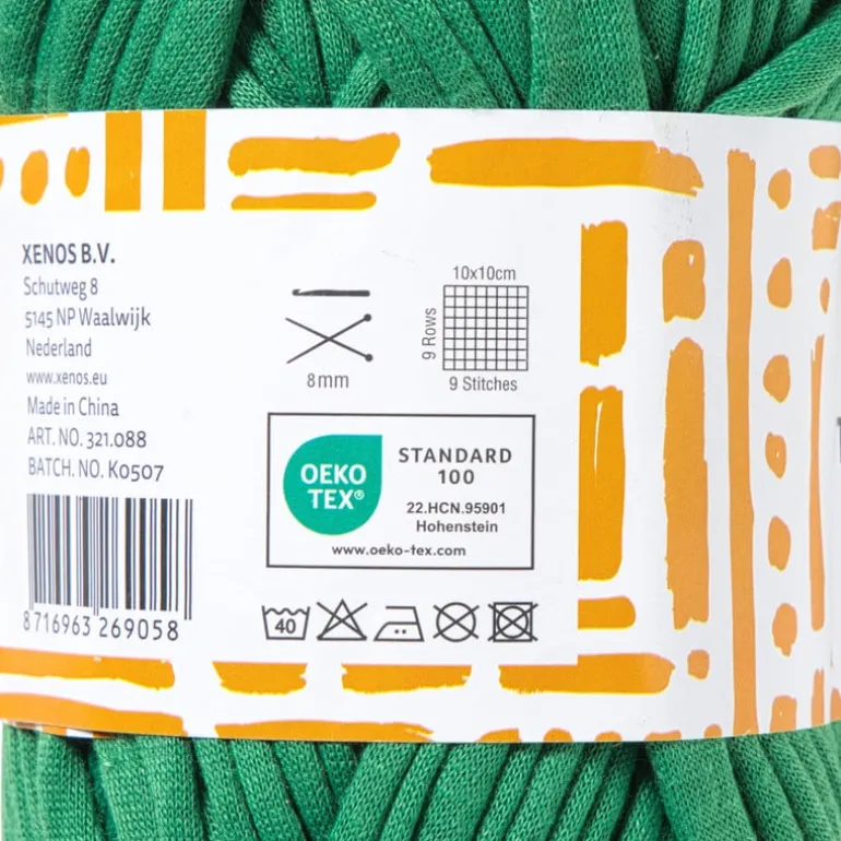 Garen t-shirt - groen - 100 gram - 29 meter