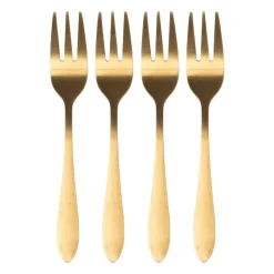 Gebaksvorkje goud - set van 4
