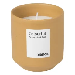 Geurkaars in pot colourful - ø8.1x9.1 cm