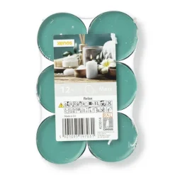 Geurwaxinelichten - relax - set van 12