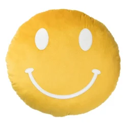 Glimlach kussen - oranje - ø35 cm