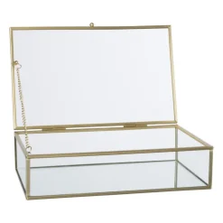 Gouden box - rechthoekig - 23x14x5,5 cm