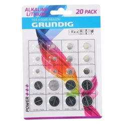 Grundig knoopcelbatterijen - set van 20