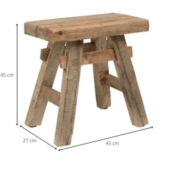 Handmade krukje Ubud - recycle hout - 45x27x45 cm