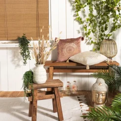 Handmade krukje Ubud - recycle hout - 45x27x45 cm