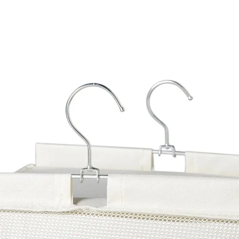 Hang organiser met 6 vakken - wit - 125x30x30 cm