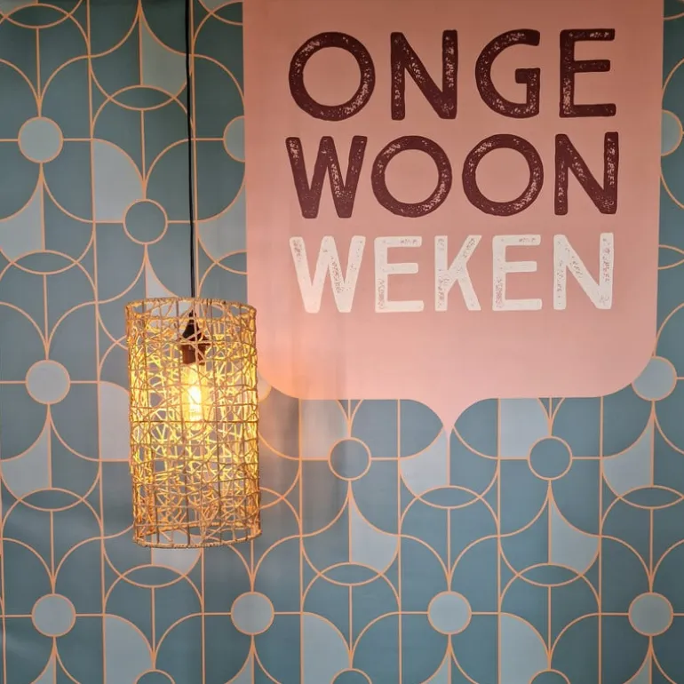 Hanglamp geweven cilinder ⌀22x40 cm