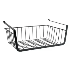 Hangmand voor onder plank - zwart - 36x25x13 cm