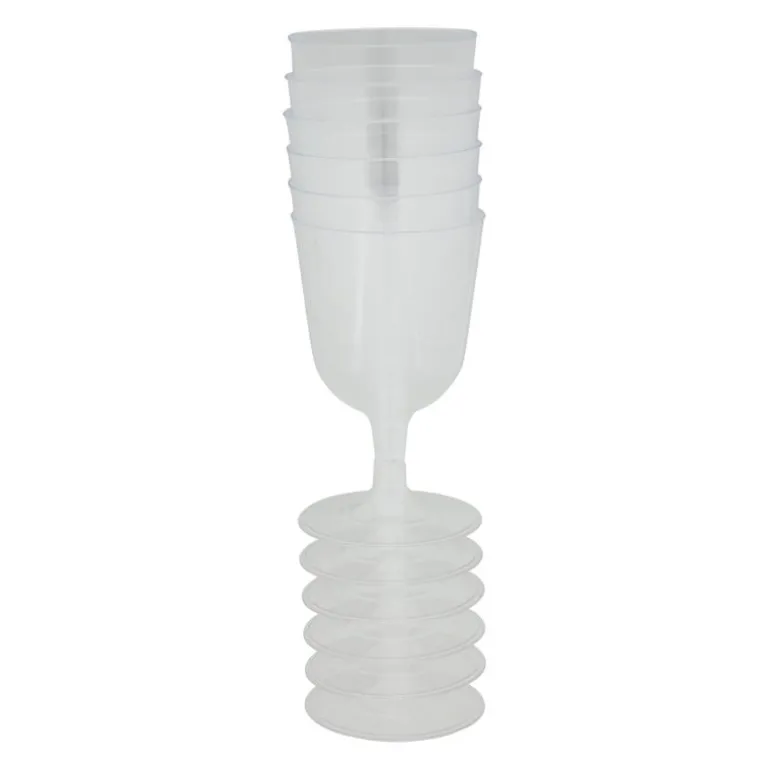 Herbruikbare wijnglazen - 6 stuks - 160 ml