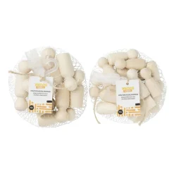 Houten kegelpoppen - set van 10 - 5.3 cm