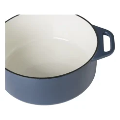 Hugo Kennis braadpan met deksel - gietijzer - blauw/zwart - ø24 cm
