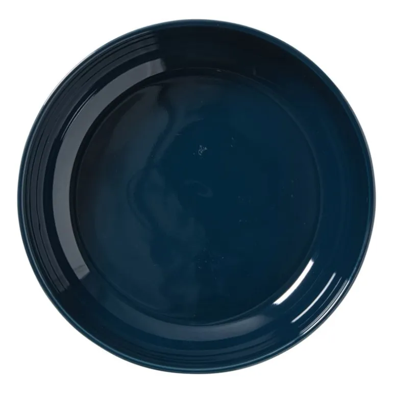 Hugo Kennis diep bord - blauw/wit - ø22 cm