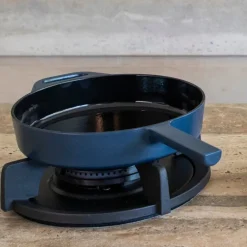 Hugo Kennis koekenpan - gietijzer - blauw/zwart - ø24 cm